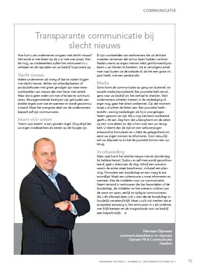 Transparante communicatie bij slecht nieuws